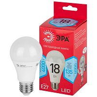 Лампа светодиодная RED LINE LED A65-18W-840-E27 R 18Вт A65 груша 4000К нейтр. бел. E27 Эра Б0052381
