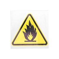 Наклейка знак пожарной безопасности "Пожароопасно" 150х150х150мм Rexant 55-0020