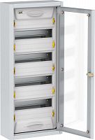 Корпус ЩРн-48 TITAN 5 УХЛ3 IP31 прозр. дверь метал. IEK MKM16-N-048-31-Z-U