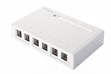 Коробка настенная 6-порт. бел. Eurolan 12B-00-06WT