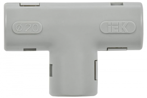 Тройник для жестких труб d20мм TIG-20 ELASTA IEK CTA10D-TIG20-K41-050 фото 2