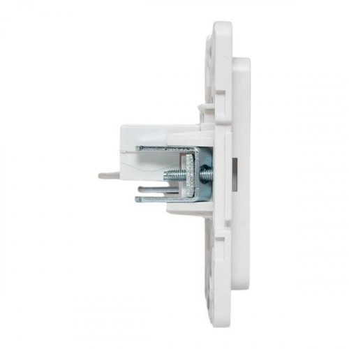 Розетка компьютерная 2-м Стокгольм RJ-45 механизм бел. EKF EYK02-035-10 фото 3