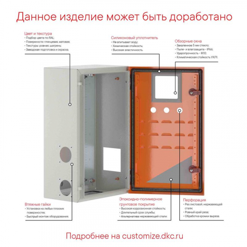 Корпус навесной ST с М/П 300х400х200мм RAL3020 DKC R5ST0342-RAL3020 фото 2
