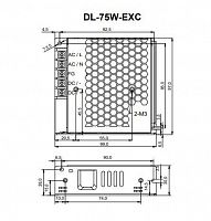 Драйвер для светодиодной ленты DONE POWER T70 DL-75W-V24-EXC 75Вт 24В IP20 99х53х26мм VARTON