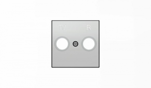 Накладка для TV-R розетки SKY серебристый алюм. ABB 2CLA855000A1301