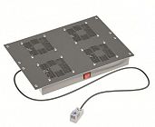 Модуль вентиляторный 19дюйм 4 вент. с термостатом RAL9005 DKC R519VSIT4FTB