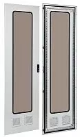 Дверь металлическая со стеклом 2 вент. отв. 2000х800 FORMAT IEK YKM40D-FO-DGI-200-080