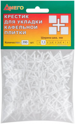 Крестик для кафеля 1.5мм (уп.200шт) Стандарт FIT 16742 фото 3