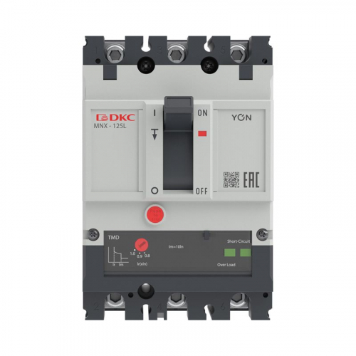 Выключатель автоматический 3P 63А 70кА pro MNX125L при AC415V расцепитель TMD YON MNX125L3PTMD0063 фото 2