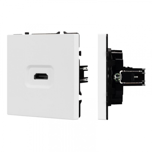 Механизм HDMI розетки SCT-NOBE-MHD1-SFPL-WH бел. кварц Arlight 061846