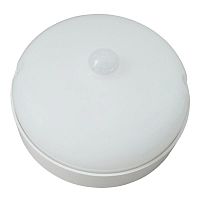 Светильник светодиодный ULW-Q216 12W/6500К SENSOR IP65 WHITE Круг влагозащ. с датчиком движения d135мм корпус бел. Volpe UL-00008488