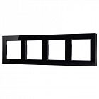 Рамка стеклянная FRM-GLARE-GS-4-BK Arlight 043803