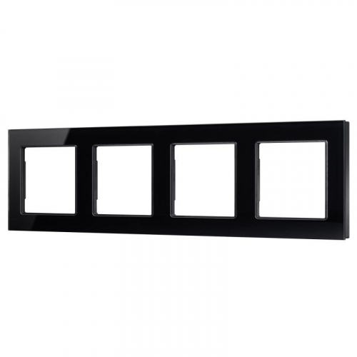 Рамка стеклянная FRM-GLARE-GS-4-BK Arlight 043803