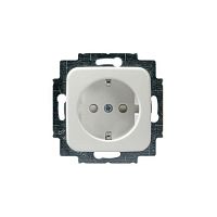 Розетка 1-м СП Jussi 16А IP21 250В с заземл. Schuko винт. клеммы бел. ABB 2TKA000747G1