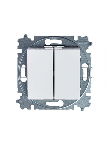 Выключатель 2-кл. СП Levit IP20 бел./ледяной ABB 2CHH590545A6001 фото 4