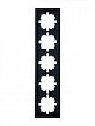 Рамка 5-м ZIMA горизонт. черн. бархат LEZARD 704-4200-150