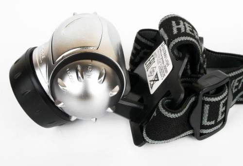 Фонарь налобный LED 5351 7LED 3 режима 3хR03 металлик Ultraflash 10260 фото 5