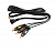 Шнур 3.5мм 4C Plug - 3RCA Plug 1.5м (GOLD) Rexant 17-4412