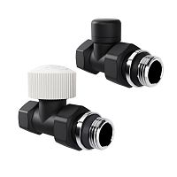 Набор термостатический прямой Design 1/2дюйм М30х1.5 черн. Royal Thermo НС-1640378