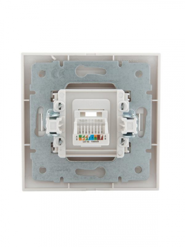 Розетка компьютерная СП Deriy RJ45 бел. LEZARD 702-0202-139 фото 2