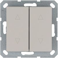 Выключатель для жалюзи 2-кл. 10А IP20 механизм тауп Jasmart G3028T
