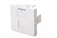 Адаптер 45х45мм для 1 модуля Keystone бел. Eurolan 16B-45-01WT