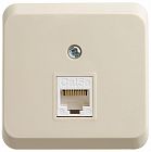 Розетка компьютерная ОП Этюд RJ45 кат.5E крем. SE KOMA-001K