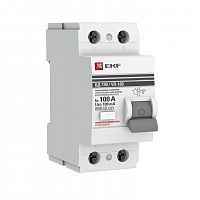Выключатель дифференциального тока (УЗО) 2п 100А 100мА тип AC ВД-100 (электромех.) PROxima EKF elcb-2-100-100S-em-pro