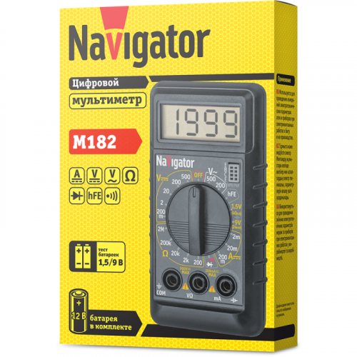 Мультиметр 82 434 NMT-Mm04-182 (M182) Navigator 82434 фото 2