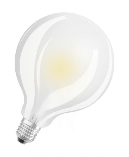 Лампа светодиодная филаментная LED SUPERSTAR+ CL GLOBE95 GL FR 100 dim 11W/927 11Вт 2700К тепл. бел. E27 1521лм G95 угол пучка 320град. 220-240В диммир. (замена 100Вт) матов. стекло OSRAM 4058075602991