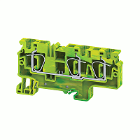 Клемма заземляющая пружинная OptiClip CXG-6-TRIPLET-PE-I-(0.2-6)-PEN КЭАЗ 331832