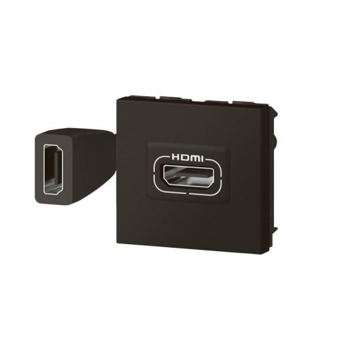 Розетка 2мод. HDMI Mosaic со шнуром черн. Leg 079479L фото 2