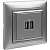 Розетка USB 2-м СП Valena алюм. IEK 770270