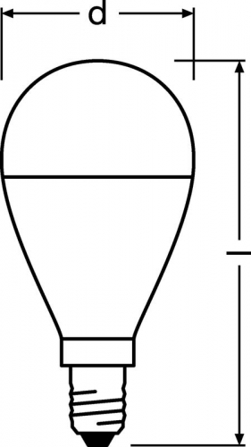 Лампа светодиодная LED Value LVCLP75 10SW/840 10Вт шар матовая E14 230В 10х1 RU OSRAM 4058075579743 фото 2