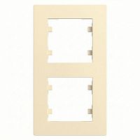 Рамка 2-м вертикальная Karea RIZZ крем. Makel 88010707