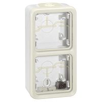 Коробка установочная ОП 2-м PLEXO верт. бел. Leg 069691