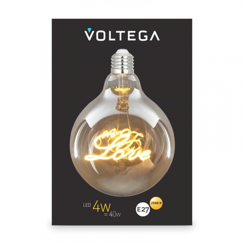 Лампа светодиодная Loft Led G125 4Вт 2500К E27 Voltega 8550 фото 6
