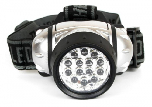 Фонарь налобный LED 5352 14LED 4 режима 3хR03 металлик Ultraflash 10261 фото 2