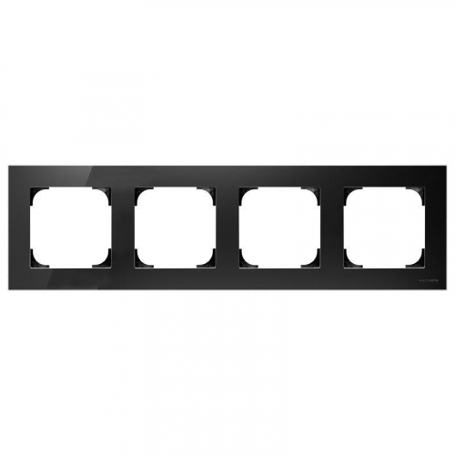 Рамка 4-м Sky стекло черн. ABB 2CLA857400A3101