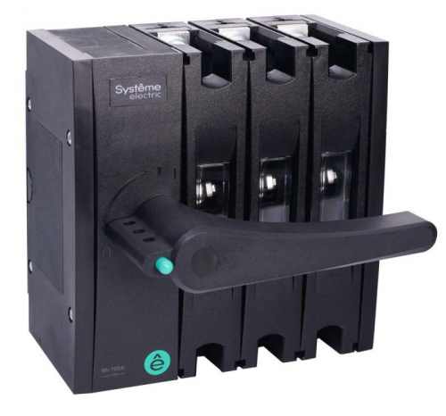 Выключатель-разъединитель SYSTEMEPACT SD160 3п 160А рукоятка фронт. слева (зак. отдельно) SE SSD01603LF0160