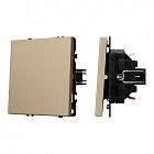 Выключатель звонковый SWT-NOBE-MKR1-SFPL-L-GD 10А 230В механизм Arlight 054271