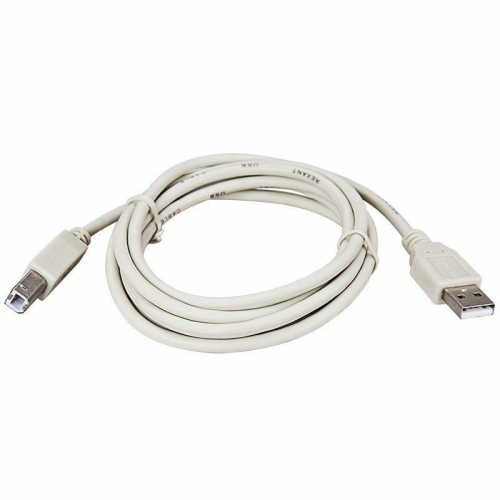 Шнур USB 2.0 (USB А-USB В) 3м бел. REXANT 18-1106 фото 2