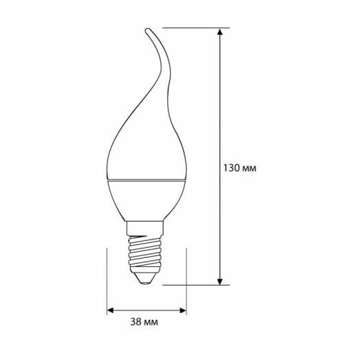 Лампа светодиодная LED8-CW35/865/E14 8Вт свеча E14 220В Camelion 14403 фото 2