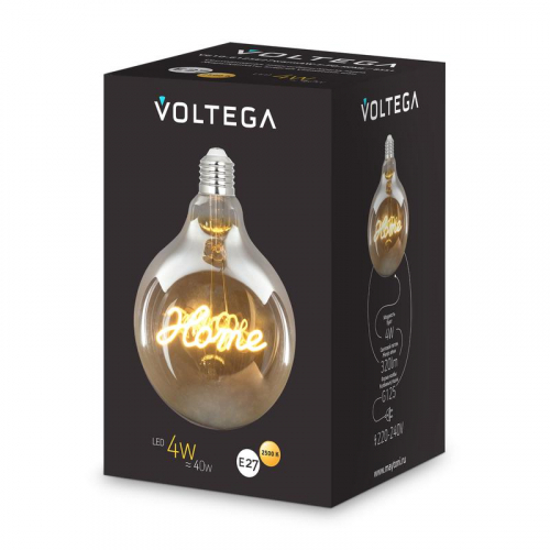 Лампа светодиодная Loft Led G125 4Вт 2500К E27 Voltega 8551 фото 7