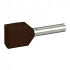 Наконечник кабельный изолир. двойн. Starfix 2х1.5кв.мм черн. Leg 037689
