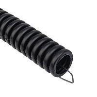 Труба гофрированная ПНД d16мм с протяжкой черн. (уп.10м) Rexant 28-0160-10
