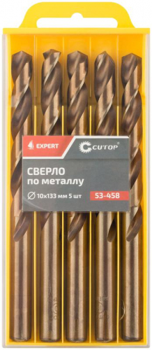 Сверло по металлу ЭКСПЕРТ/EXPERT 10х133мм (уп.5шт) Cutop 53-458 фото 3
