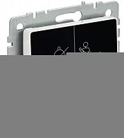 Кнопка звонка BRITE 10А ВС10-1-9-БрБ для отелей с индик. механизм бел. IEK BR-V14-2-10-K01