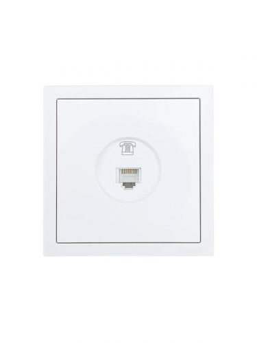Розетка телефонная СП ZIMA IP20 евро стандарт механизм бел. LEZARD 704-0288-137