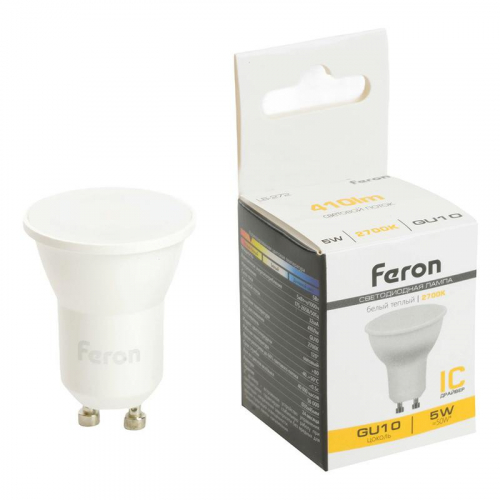 Лампа светодиодная LB-272 5Вт MR11 2700К GU10 230В FERON 51221